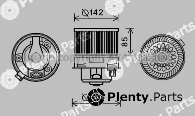 Prasco PE8371 — Electric Motor, interior blower