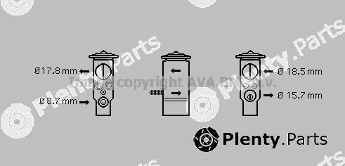 Prasco MC1005 — Expansion Valve, air conditioning
