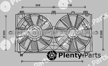 Prasco TO7613 — Fan, engine cooling