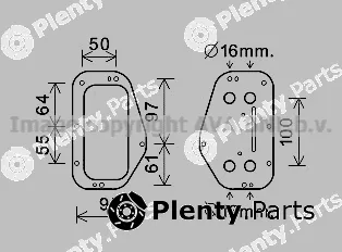 Prasco OL3684 — Oil Cooler, engine oil