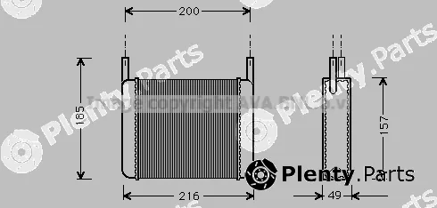 Prasco AL6033 — Heat Exchanger, interior heating