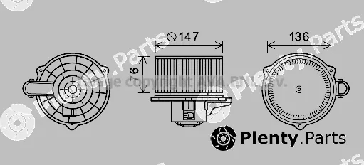 Prasco KA8248 — Electric Motor, interior blower