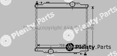 Prasco MN2054N — Radiator, engine cooling