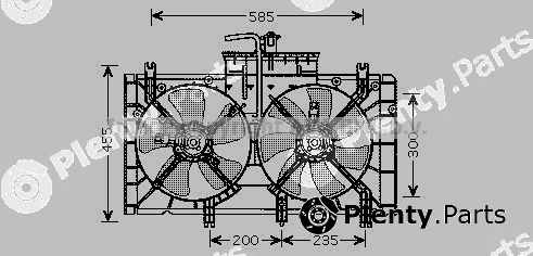 Prasco MZ7537 — Fan, engine cooling