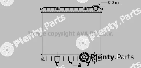 Prasco AU2173 — Radiator, engine cooling