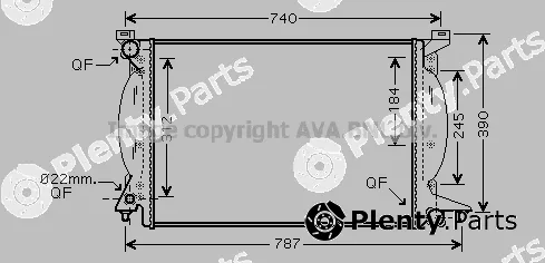 Prasco AI2243 — Radiator, engine cooling
