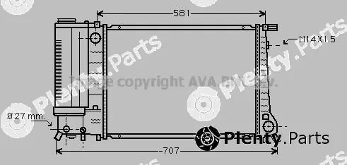 Prasco BW2090 — Radiator, engine cooling