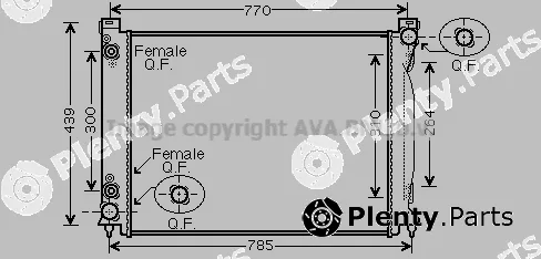 Prasco AIA2232 — Radiator, engine cooling