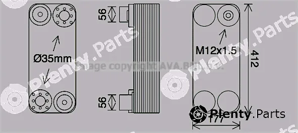 Prasco SC3055 — Oil Cooler, retarder
