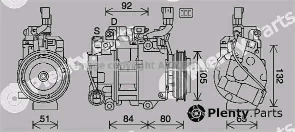 Prasco TOK746 — Compressor, air conditioning