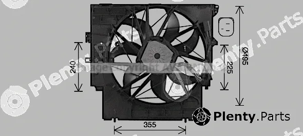 Prasco BW7598 — Fan, engine cooling