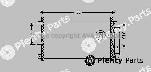 Prasco MZA5238D — Condenser, air conditioning