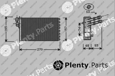 Prasco AD016H004 — Heat Exchanger, interior heating PrascoSelection
