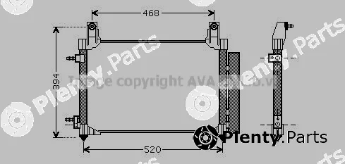 Prasco DW5081D — Condenser, air conditioning