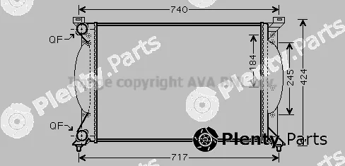 Prasco AI2240 — Radiator, engine cooling