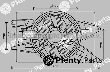 Prasco JE7073 — Fan, engine cooling