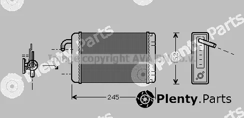 Prasco AB6008 — Heat Exchanger, interior heating