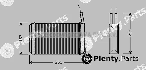 Prasco FD6094 — Heat Exchanger, interior heating