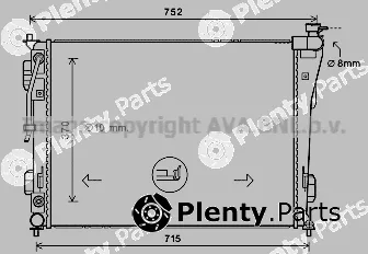 Prasco HY2423 — Radiator, engine cooling