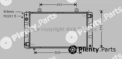 Prasco SB2002 — Radiator, engine cooling
