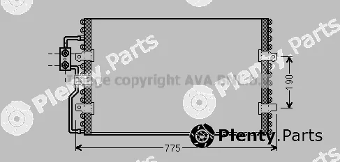 Prasco CN5093 — Condenser, air conditioning