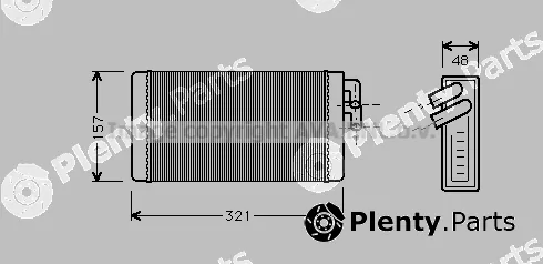 Prasco AI6052 — Heat Exchanger, interior heating