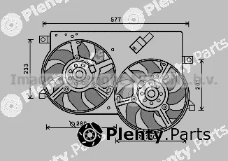 Prasco FT7570 — Fan, engine cooling