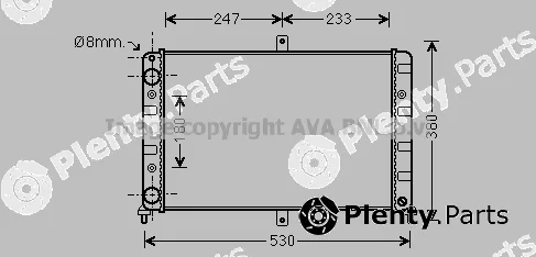 Prasco LA2023 — Radiator, engine cooling