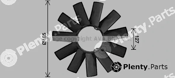 Prasco BWB589 — Fan Wheel, engine cooling