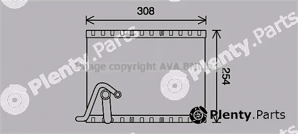 Prasco PEV401 — Evaporator, air conditioning
