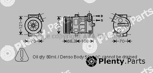 Prasco OLK418 — Compressor, air conditioning