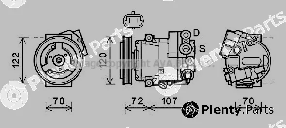 Prasco OLAK595 — Compressor, air conditioning