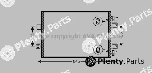 Prasco RTA5406 — Condenser, air conditioning