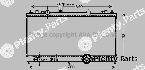 Prasco MZ2163 — Radiator, engine cooling