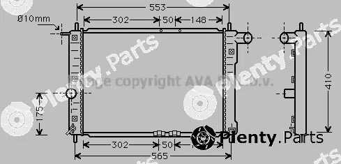 Prasco DW2039 — Radiator, engine cooling