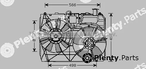 Prasco TO7534 — Fan, engine cooling
