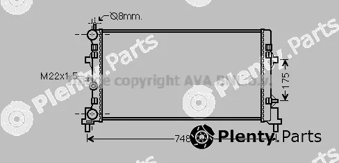 Prasco STA2041 — Radiator, engine cooling