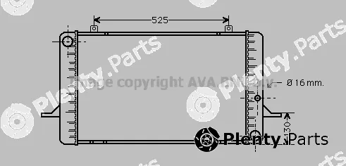 Prasco FDA2049 — Radiator, engine cooling