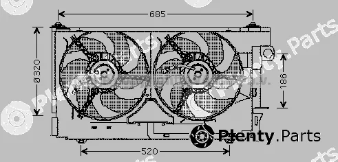Prasco CN7518 — Fan, engine cooling