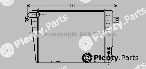 Prasco BW2036 — Radiator, engine cooling