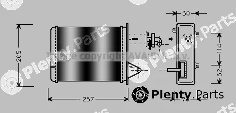 Prasco FT6089 — Heat Exchanger, interior heating