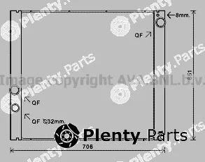 Prasco AUA2207 — Radiator, engine cooling
