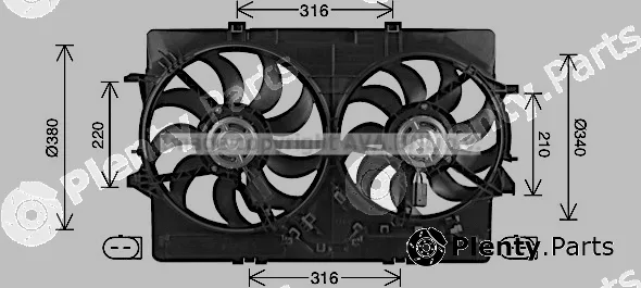 Prasco AI7522 — Fan, engine cooling