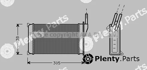 Prasco FD6093 — Heat Exchanger, interior heating