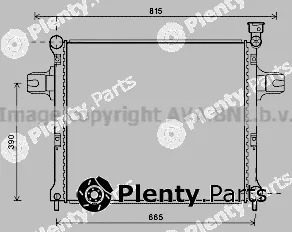 Prasco JE2058 — Radiator, engine cooling