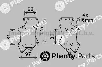 Prasco AI3403 — Oil Cooler, engine oil