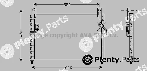 Prasco MZ5122 — Condenser, air conditioning