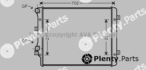 Prasco VN2207 — Radiator, engine cooling