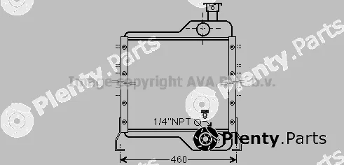 Prasco CS2016 — Radiator, engine cooling