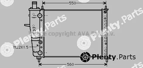 Prasco FTA2159 — Radiator, engine cooling